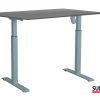 SUN-FLEX®EASYDESK ADAPT: 610664 SUN-FLEX®EASYDESK ADAPT I White Aluminium, Greylaminate 140*80 cm