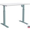 SUN-FLEX®EASYDESK ADAPT: 610672 SUN-FLEX®EASYDESK ADAPT I White Aluminium, Whitelaminate 120*80 cm