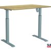 SUN-FLEX®EASYDESK ADAPT: 610692 SUN-FLEX®EASYDESK ADAPT I White Aluminium, Birchlaminate  120*80 cm