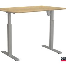 SUN-FLEX®EASYDESK ADAPT: 610692 SUN-FLEX®EASYDESK ADAPT I White Aluminium, Birchlaminate 120*80 cm