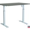 SUN-FLEX®EASYDESK ADAPT: 610762 SUN-FLEX®EASYDESK ADAPT I Pure White, Greylaminate 120*80 cm