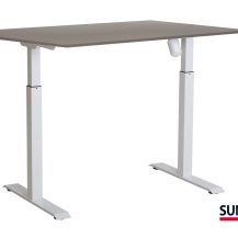 SUN-FLEX®EASYDESK ADAPT: 610762 SUN-FLEX®EASYDESK ADAPT I Pure White, Greylaminate 120*80 cm