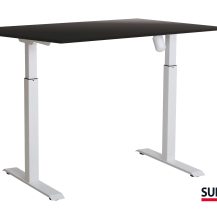 SUN-FLEX®EASYDESK ADAPT: 610782 SUN-FLEX®EASYDESK ADAPT I Pure White, Blacklaminate 120*80 cm