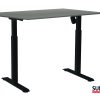 SUN-FLEX®EASYDESK ADAPT: 610864 SUN-FLEX®EASYDESK ADAPT I Traffic Black, Greylaminate 140*80 cm