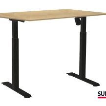 SUN-FLEX®EASYDESK ADAPT: 610892 SUN-FLEX®EASYDESK ADAPT I Traffic Black, Birchlaminate 120*80 cm