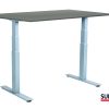 SUN-FLEX®EASYDESK ADAPT: 612662 SUN-FLEX®EASYDESK ADAPT VI White Aluminium, Greylaminate 120*80 cm