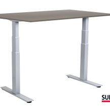 SUN-FLEX®EASYDESK ADAPT: 612662 SUN-FLEX®EASYDESK ADAPT VI White Aluminium, Greylaminate 120*80 cm