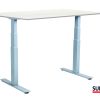 SUN-FLEX®EASYDESK ADAPT: 612672 SUN-FLEX®EASYDESK ADAPT VI White Aluminium, Whitelaminate  120*80 cm