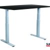 SUN-FLEX®EASYDESK ADAPT: 612682 SUN-FLEX®EASYDESK ADAPT VI White Aluminium, Blacklaminate 120*80 cm