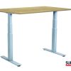 SUN-FLEX®EASYDESK ADAPT: 612692 SUN-FLEX®EASYDESK ADAPT VI White Aluminium, Birchlaminate 120*80 cm