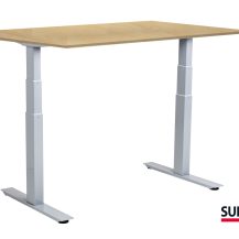 SUN-FLEX®EASYDESK ADAPT: 612692 SUN-FLEX®EASYDESK ADAPT VI White Aluminium, Birchlaminate 120*80 cm