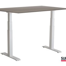 SUN-FLEX®EASYDESK ADAPT: 612762 SUN-FLEX®EASYDESK ADAPT VI Pure White, Greylaminate 120*80 cm