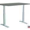 SUN-FLEX®EASYDESK ADAPT: 612764 SUN-FLEX EASYDESK ADAPT VI Pure White, Greylaminate 140*80 cm