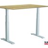 SUN-FLEX®EASYDESK ADAPT: 612792 SUN-FLEX®EASYDESK ADAPT VI Pure White, Birchlaminate 120*80 cm