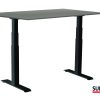 SUN-FLEX®EASYDESK ADAPT: 612862 SUN-FLEX®EASYDESK ADAPT VI Traffic Black, Greylaminate 120*80 cm