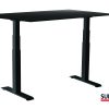 SUN-FLEX®EASYDESK ADAPT: 612882 SUN-FLEX®EASYDESK ADAPT VI Traffic Black, Blacklaminate 120*80 cm