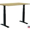 SUN-FLEX®EASYDESK ADAPT: 612892 SUN-FLEX®EASYDESK ADAPT VI Traffic Black, Birchlaminate 120*80 cm