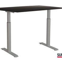 SUN-FLEX®EASYDESK ADAPT: 613682 SUN-FLEX®EASYDESK ADAPT III White Aluminium, Blacklaminate 120*80 cm