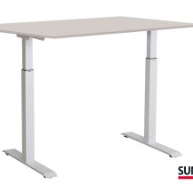 SUN-FLEX®EASYDESK ADAPT: 613766 SUN-FLEX®EASYDESK ADAPT III Pure White, Greylaminate 160*80 cm