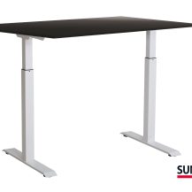 SUN-FLEX®EASYDESK ADAPT: 613786 SUN-FLEX®EASYDESK ADAPT III Pure White, Blacklaminate 160*80 cm