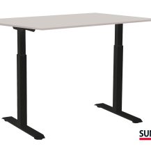 SUN-FLEX®EASYDESK ADAPT: 613862 SUN-FLEX®EASYDESK ADAPT III Traffic Black, Greylaminate 120*80 cm