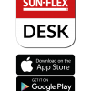 SUN-FLEX®DESKFRAME II: Ladda ner appen DESK via App Store eller Google Play