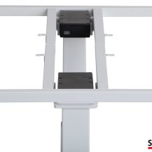 SUN-FLEX®DESKFRAME VI: SUN-FLEX®DESKFRAME VI, Pure White, art.nr. 600706 dubbla motorer