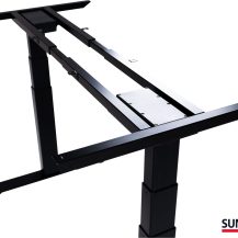 SUN-FLEX®DESKFRAME VI: SUN-FLEX®DESKFRAME VI, Traffic Black, art.no. 600806 Double motors