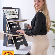 SUN-FLEX®EASYDESK RISE: SUN-FLEX®EASYDESK RISE, Natural Black, art.no.: 620803